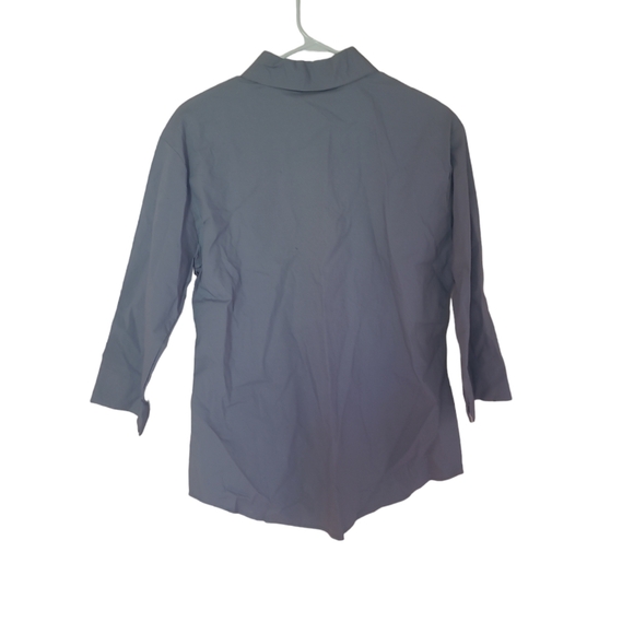 The Disney Store Piglet Blouse Gray Collared Shirt Winnie The Pooh 3/4 Sleeves - Picture 2 of 3